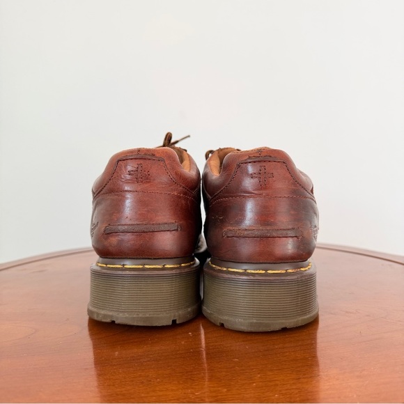 Vintage Dr. Martens Toren Brown Leather Platform Oxford Shoes | US 12 - Picture 2 of 9